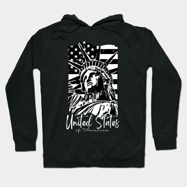 United states of america Hoodie by famatrix